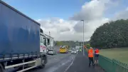 Road closed after fire on industrial estate in St Helens