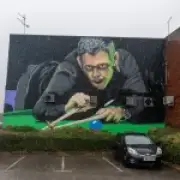 Ronnie O'Sullivan mural compared to zombie in Sheffield