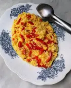Saffron Tomato Rice Recipe by Rachel Roddy and Richard Olney