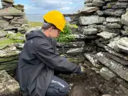 Schoolkids discover '1,000-year-old Viking church' on Scots island