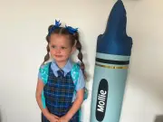Scots mum shares daughter's hilarious before and after school snaps