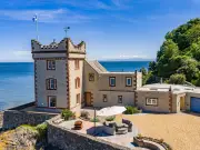 Scottish Tower House with Private Beach and Tidal Pool on Sale