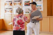 Sir Mark Rylance has shirt pulled in Tartuffe rehearsals