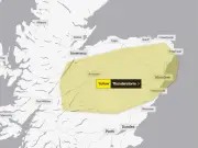 Six Scottish areas hit by 11-hour thunderstorm warning