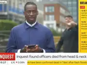 Sky News cuts live A66 inquest report as man interrupts with police claims