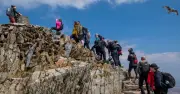 Snowdon queue-jumping row erupts as tourists told 'it's not Alton Towers'