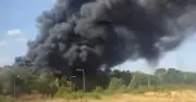 St Albans warehouse fire: thick smoke over M25, residents told to stay inside