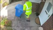 Stockport man baffled as bin man flips lid in bizarre doorbell camera incident