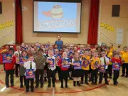 Sue Hendra brings Supertato fun to Monklands school pupils