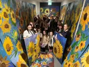 Sunflower Mural Honors Late Teacher in Alloway Tunnel Project