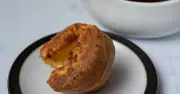 Swap milk for sparkling water for taller Yorkshire puddings