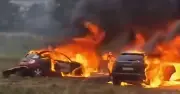 Teesside Gang War: Cars Set Ablaze at A66 Crash Memorial