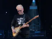 The Cure's Reeves Gabrels Wears Manchester Band The Empty Page's T-Shirt at Wythenshawe Park Gig