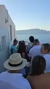 Thousands queue for sunrise Instagram snap on Santorini