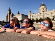 Thousands watch partial solar eclipse across Merseyside