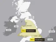 Thunderstorm warnings issued for 56 counties ahead of Bank Holiday