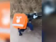 TikTok clips show delivery drivers pushed off bikes in Glasgow attacks