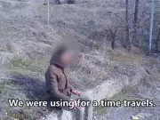 Time Traveller from 2300 Claims Dinosaur Encounter