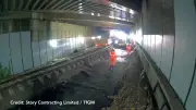 Timelapse shows major Metrolink track replacement at Cornbrook