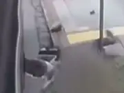 Toddler dragged along street after getting caught in bus doors