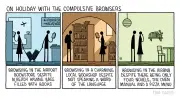 Tom Gauld cartoon: holidaying with compulsive browsers