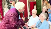 Tom Jones superfan Mary, 81, has wish come true with care home performance