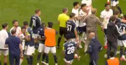 Tottenham and Newcastle players clash after 2-0 defeat
