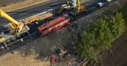 Tourist bus crash near Budapest kills at least 12