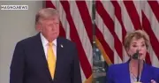 Trump appears to doze off at Rose Garden address, sparking health concerns