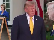 Trump appears to fall asleep again during Rose Garden address