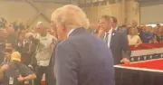 Trump health fears soar as 'contraption' spotted in his rear end