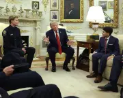 Trump's Oval Office Meeting With Rescued Teen Goes Viral