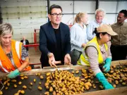 UK issued chilling WW3 warning as Andy Burnham checks potatoes during 'listening' tour