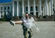 Ukrainian Couple Marries Amid War on Eastern Frontline