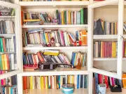 Use a Paintbrush to Keep Bookshelves Dust-Free, Says Designer