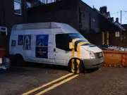 Van with double yellow lines goes viral in New Brighton
