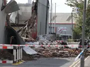 Warehouse fire in Salford leaves building in ruins