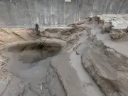Warning Issued as Large Hole Opens on New Brighton Beach