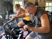 Welsh rugby legend Davies trains for sixth charity bike ride after double surgery