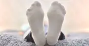 White socks brightened with 37p lemon juice trick