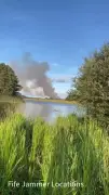 Wildfire hits Fife park, plume visible for miles