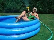Woman breaks hosepipe ban to fill paddling pools, says she couldn't care less