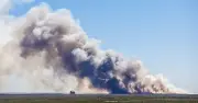 Woman films distant fire, breaks down when she realises it's her dad's house