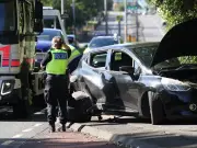 Woman hospitalised after five-car crash on Felling Bypass
