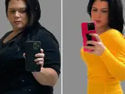 Woman sheds 11 stone with Simple app and wall pilates
