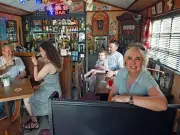 Woman transforms garden shed into authentic pub after four-year project