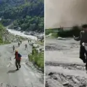 Workers flee for their lives as glacier collapse triggers Nepal flash flood