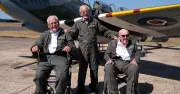 WW2 veterans aged 100+ take emotional Spitfire flights