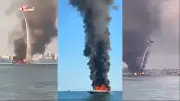 Yacht bursts into flames off Italy as rescuers save 10