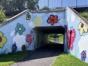 Young artists transform underpasses into vibrant murals